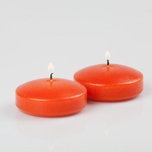 Richland Floating Candles 3" Orange Set of 24| 6111_24