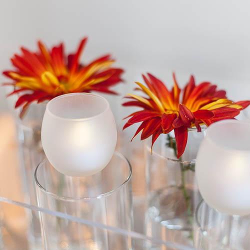 Eastland Petite Hurricane Votive Candle Holder Frosted Set of 12 - view 4