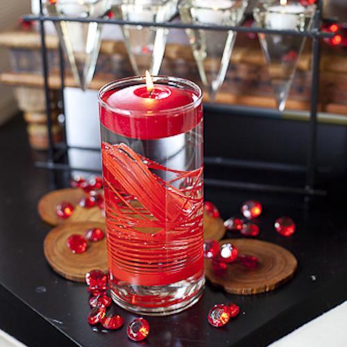 Richland Floating Candles 3" Red Set of 96 - view 3