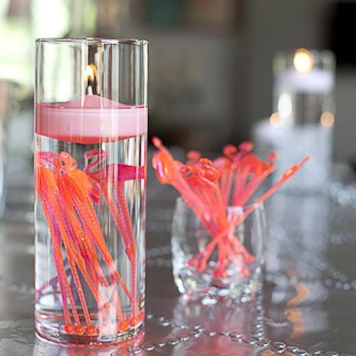 richland floating candles 3 pink set of 24