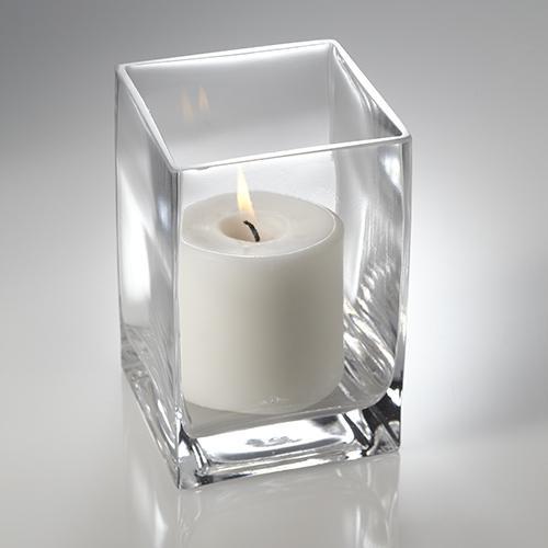 Richland Pillar Candle 3" & Eastland Square Holder 6 inch Set of 12 - view 1