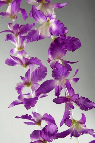 12 Purple Orchid Flower Leis| 0338491...