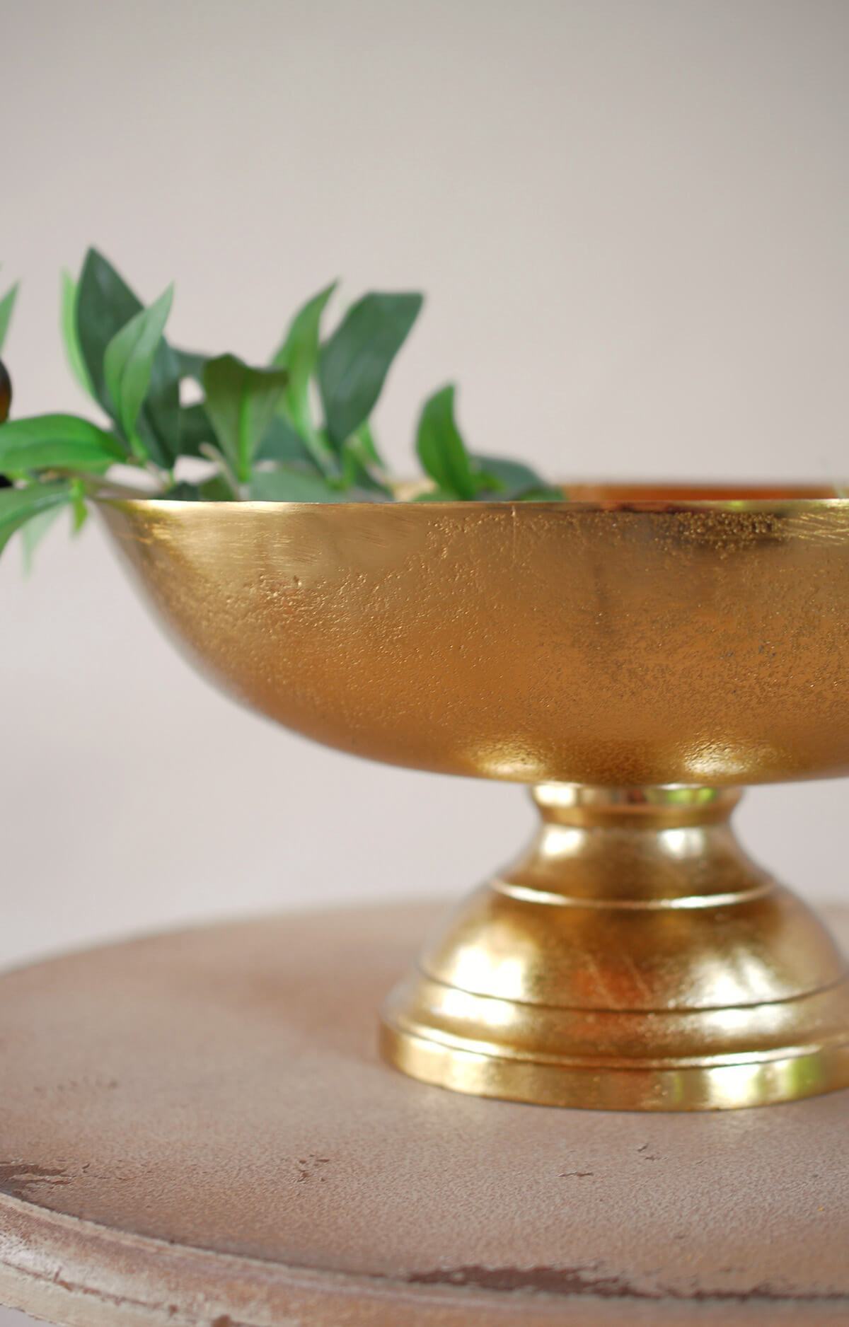 Pedestal Bowl Gold - view 1