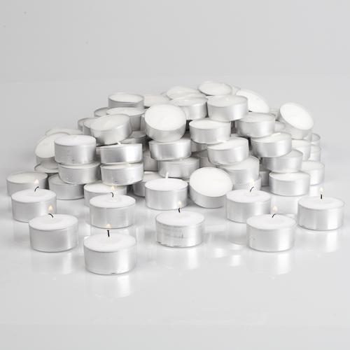 Richland Extended Burn Tealight Candles White Unscented Set of 400 - view 1