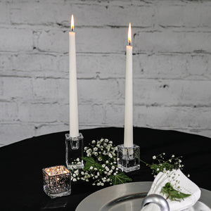 Richland Square Glass Taper Candle Holder 2.5" Set of 6