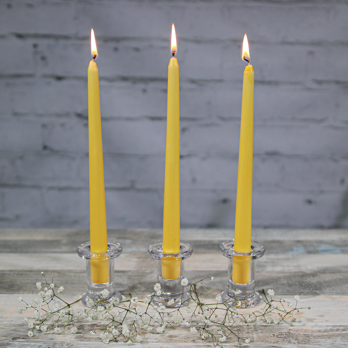 Richland Simple Glass Taper Candle Holder Set of 6 - view 2