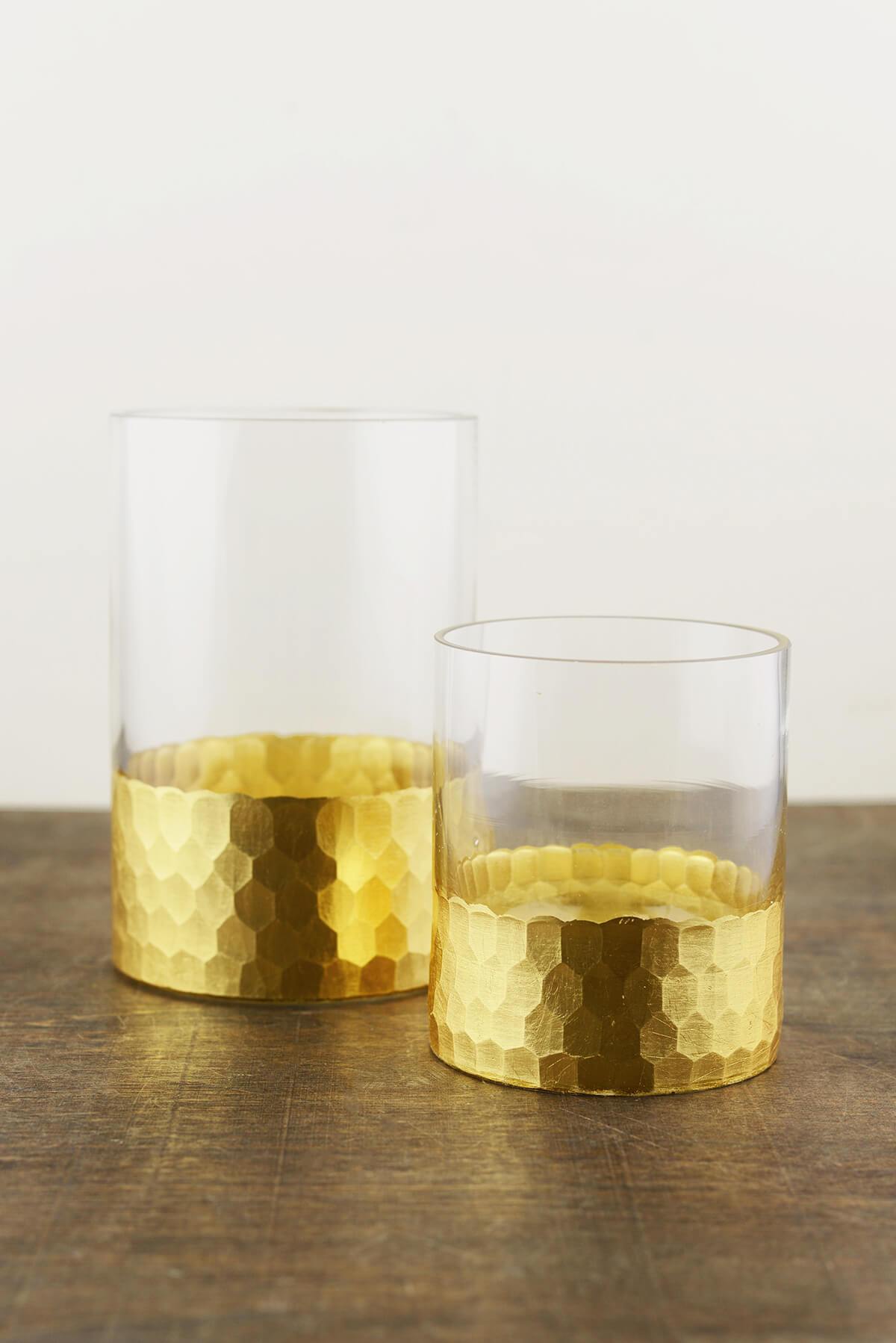 Elsa Vase & Candle Holder 6" with Gold-Dipped Finish - view 4
