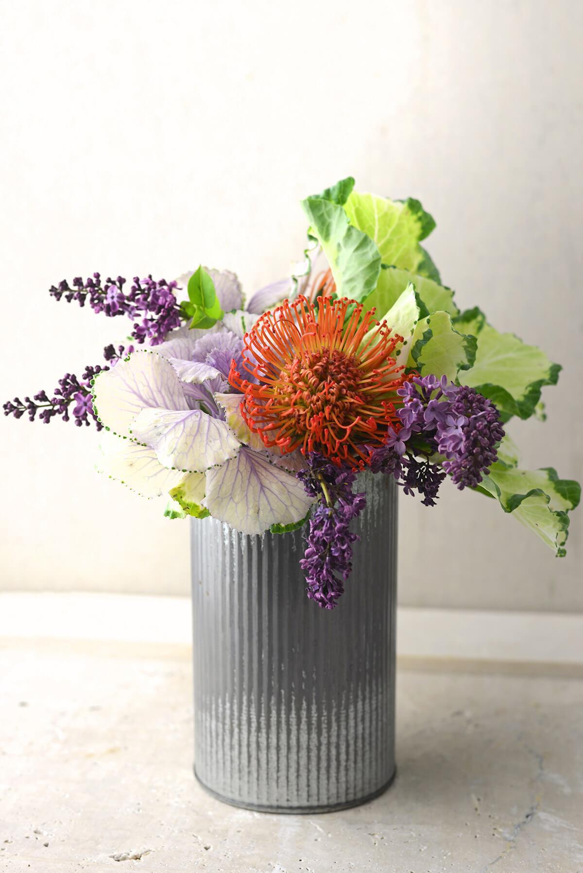 norah corrugated zinc vase 7| 