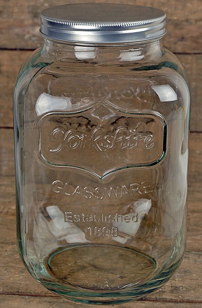 one gallon yorkshire glassware jar