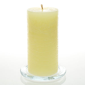 Richland Rustic Pillar Candle 3"x 6" Ivory Set of 12