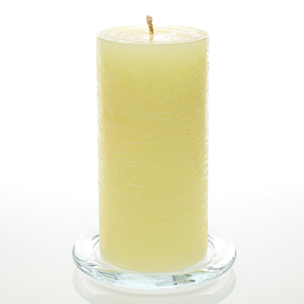 Richland Rustic Pillar Candle 3"x 6" Ivory Set of 24