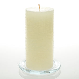 Richland Rustic Pillar Candle 3"x 6" Light Ivory Set of 24