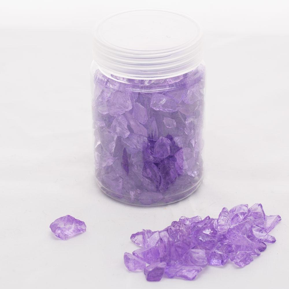 richland glass pebble vase filler purple set of 24