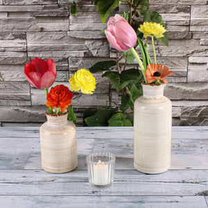 Richland Farmhouse White Ceramic Vase