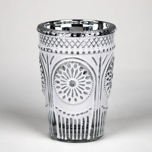 Richland Regal White Silver Mercury Vase
