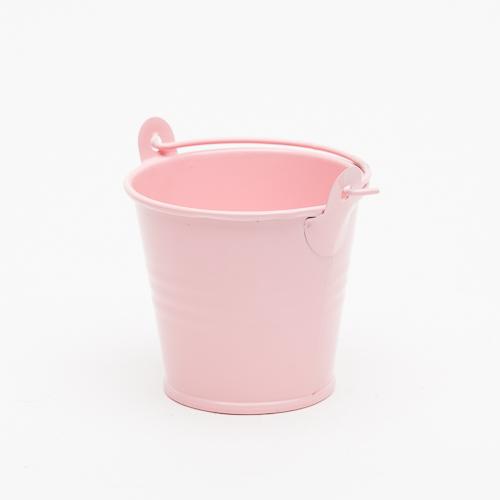 Richland 2" Iron Favor Bucket, Pink Set of 25