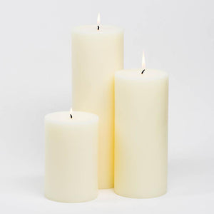 richland pillar candles 4 x6 4 x9 4 x12 ivory set of 3