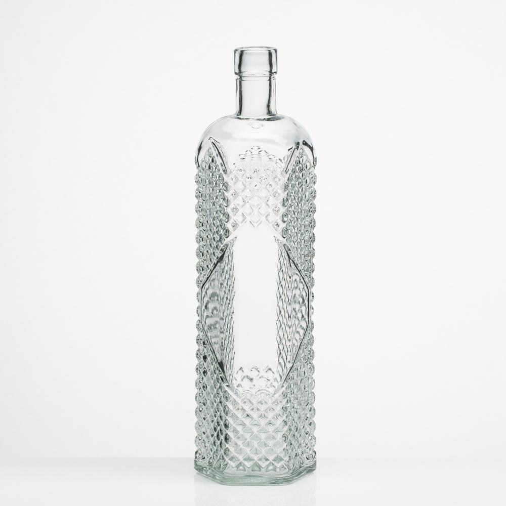 richland glass textured bottle set of 24