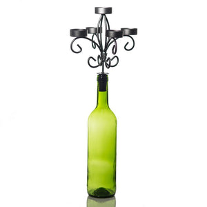 richland 5 branch wine bottle tealight holder set of 18