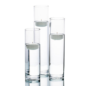 Richland Floating Candles & Sloan Cylinder Vases Set of 3