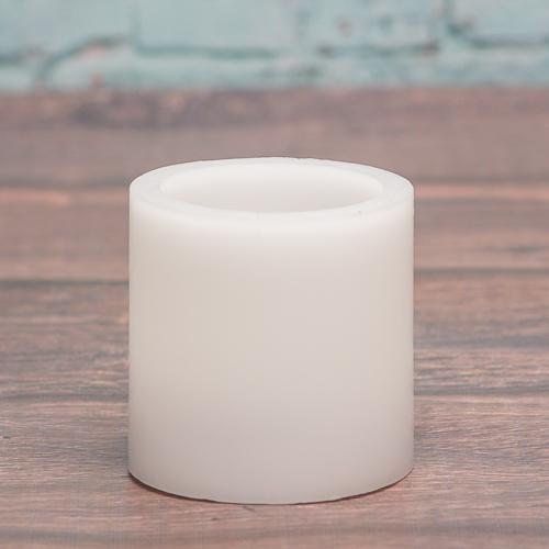 richland flameless led pillar candle 3 x3 white