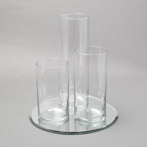Eastland Round Mirror and Cylinder Vase Centerpiece Set of 4