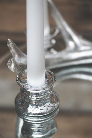 Richland Athena Taper Candle Holder Silver Set of 12