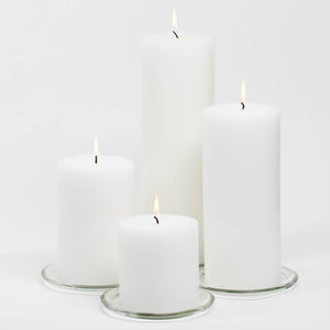 Richland 4" x 12" White Pillar Candle