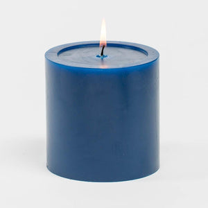 Richland 4" x 4" Navy Blue Pillar Candle