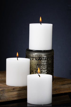 Richland Pillar Candle 3"x3" White