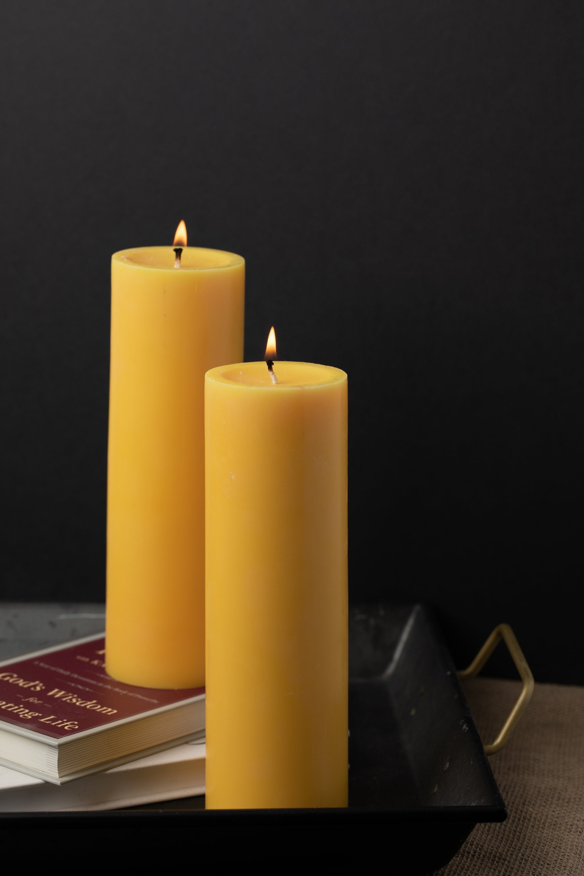 Richland Pillar Candles 3"x9" Yellow Set of 6