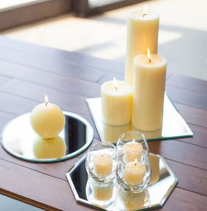 Richland Sphere Candle 3" Ivory