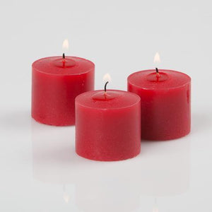 richland votive candles red apple cinnamon scented 10 hour set of 288