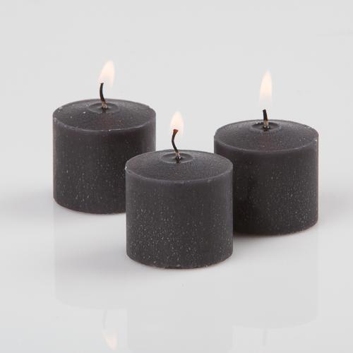 Richland Votive Candles Unscented Black 10 Hour Set of 72