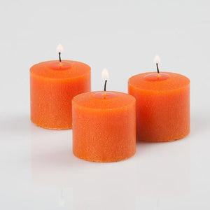 richland votive candles unscented orange 10 hour set of 288