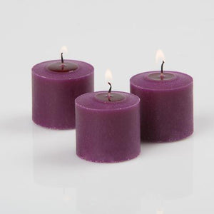 richland votive candles purple mulberry scented 10 hour set of 288