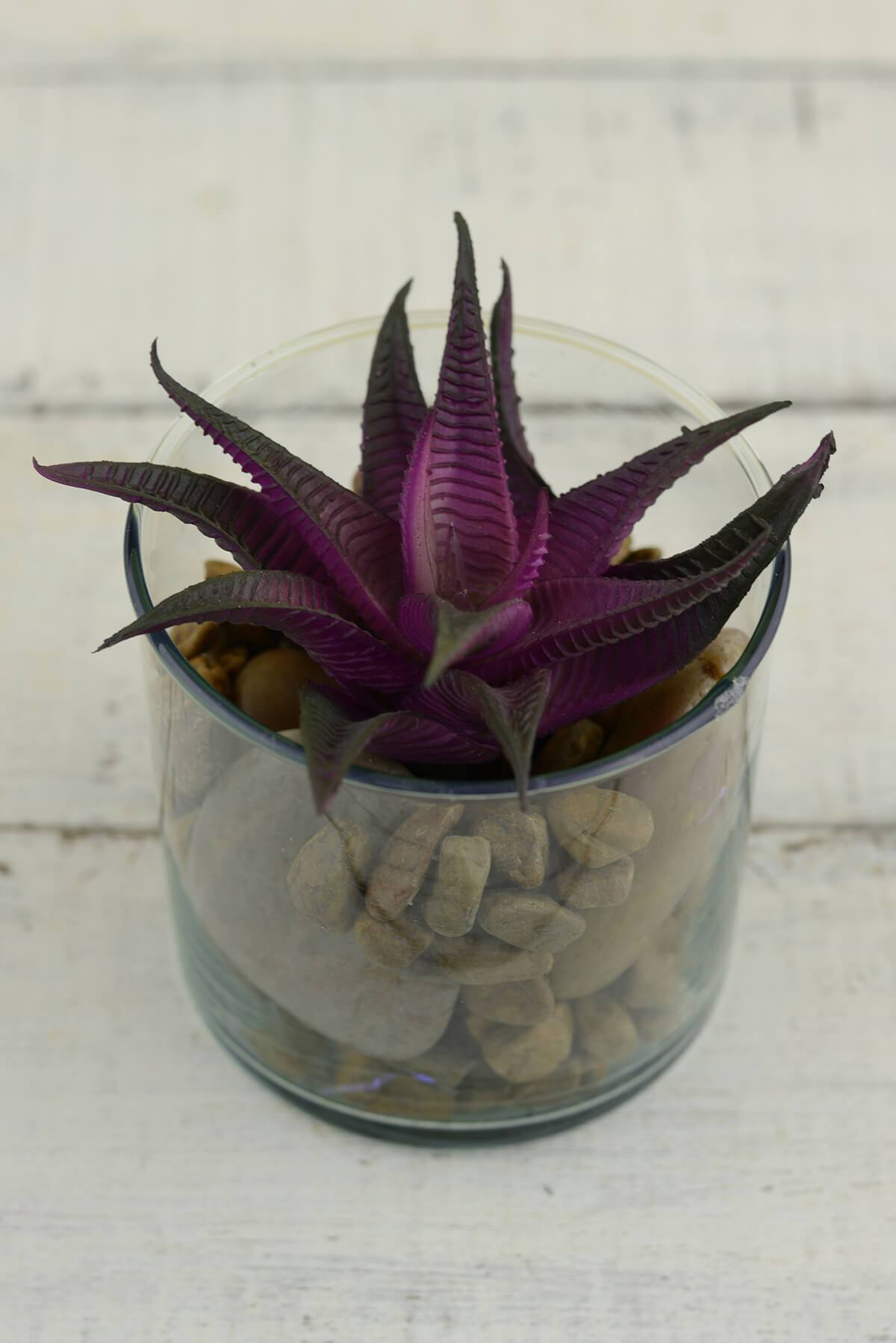 Artificial Natural Touch Purple Agave Pick 6x4