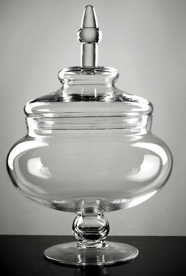Set Of 3 Glass Apothecary Candy Jars With Lids - 10/12/14