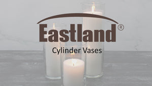 Eastland Cylinder Pillar Candle Holders 6" , 7.5" & 10.5" Set of 3