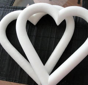 styrofoam heart wreath 9in