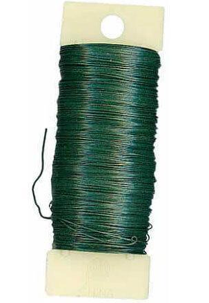 Floral Paddle Wire  22 Gauge, Floral Wire Green