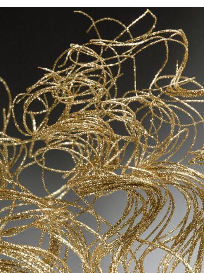 Natural Curly Ting GOLD SPARKLE  (32 stems) 27"