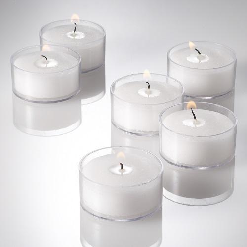 Richland Clear Tealight Candles White Unscented Set of 500