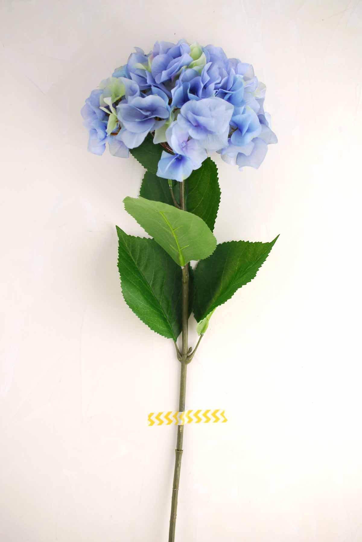 Blue Silk Hydrangea Flowers