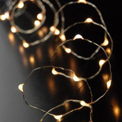 LED Battery Op. Submersible Fairy String Lights Warm White 5ft - 30ct