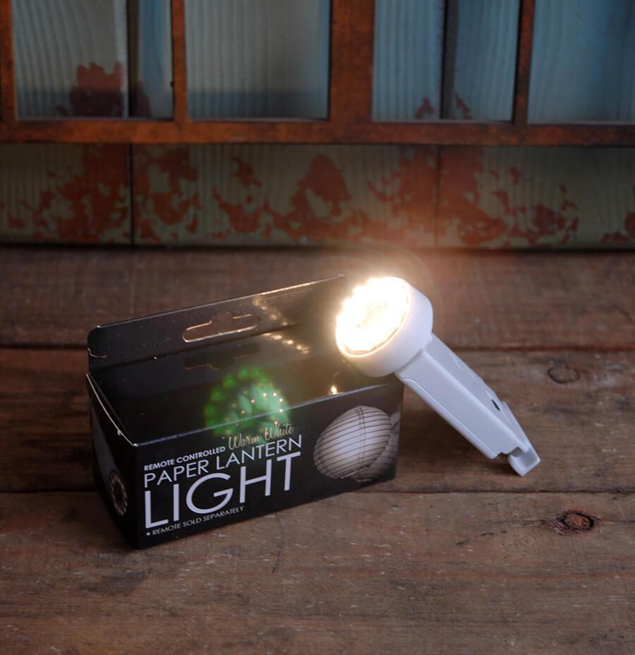 Remote Controlled Paper Lantern Light Warm White PLL-12WW-RC