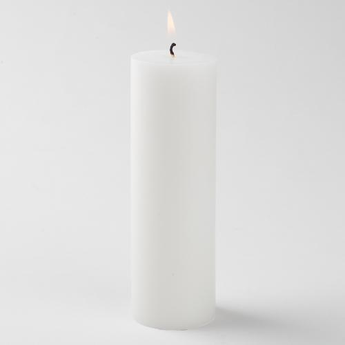 Richland Pillar Candle 2"x6" White Set of 10