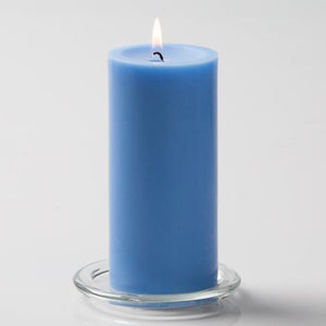 Richland Pillar Candles 3"x6" Light Blue Set of 12