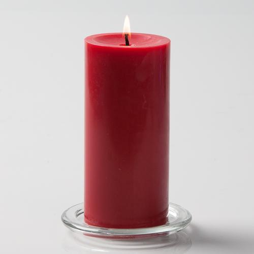 Richland Pillar Candles 3"x6" Red Set of 12
