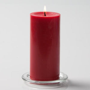 Richland Pillar Candles 3"x6" Red Set of 12